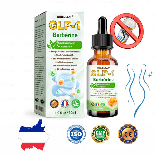 Développé cliniquement par des experts de la santé renommés en France🇫🇷💥 | BuildLeaf® Gouttes Herborisées GLP-1 à la berbérine et au moringa (Formule Française)