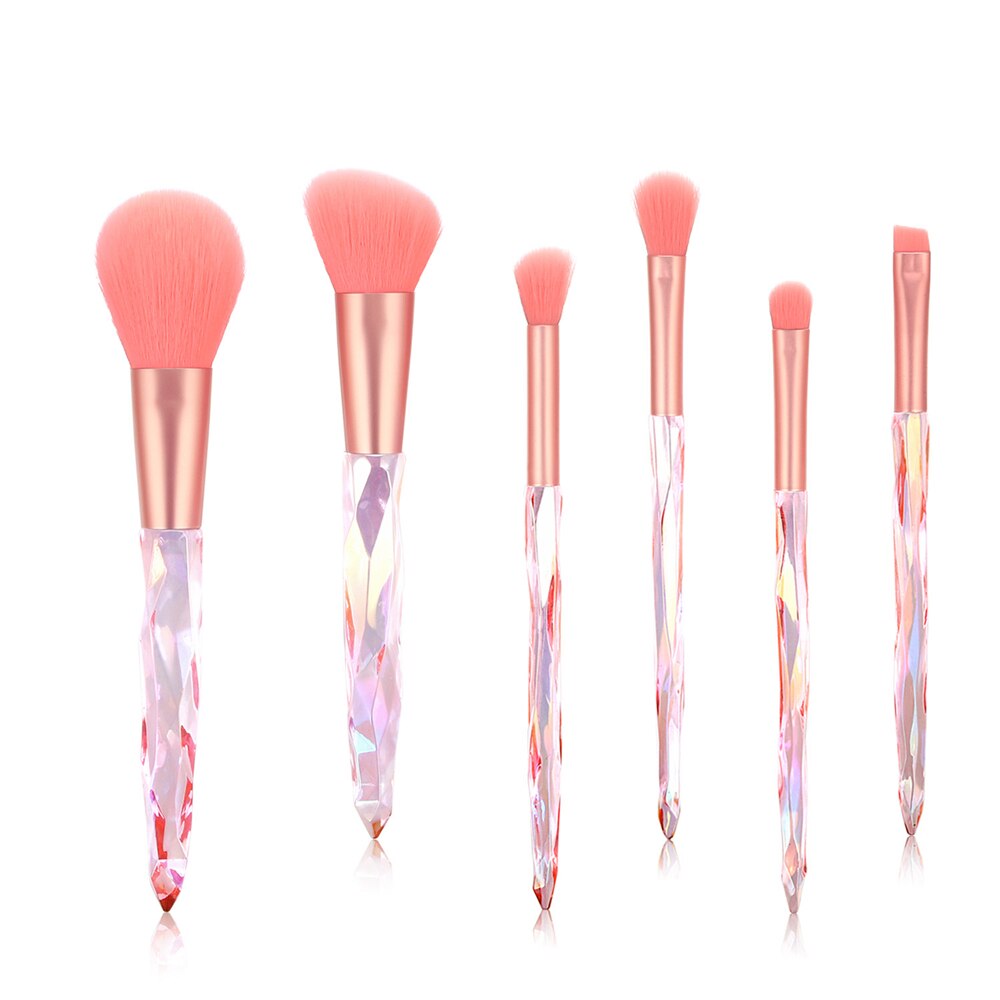 Diamond Makeup Brushes Set Bag Professional Cosmetic Foundation Powder Eyeshadow Blending Blush Concealer Brush Tools